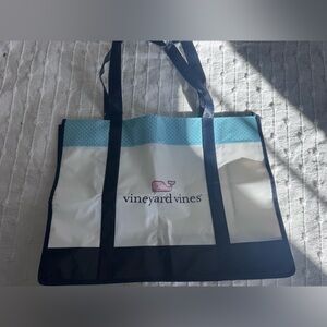 Vineyard Vines Classic Whale Tote Bag Plastic Shopping 15 x 12" Reusable